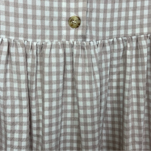 UO Urban Outfitters Laila Seersucker Midi Shirt Dress Short Sleeve XS - Picture 8 of 10